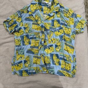 Liz‎ Claiborne Vintage Map Shirt